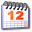 Calendar with a red cross